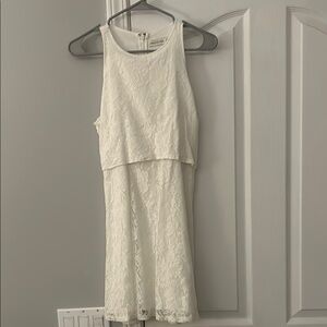 Abercrombie & Fitch White Halter Sheath Mini Dress